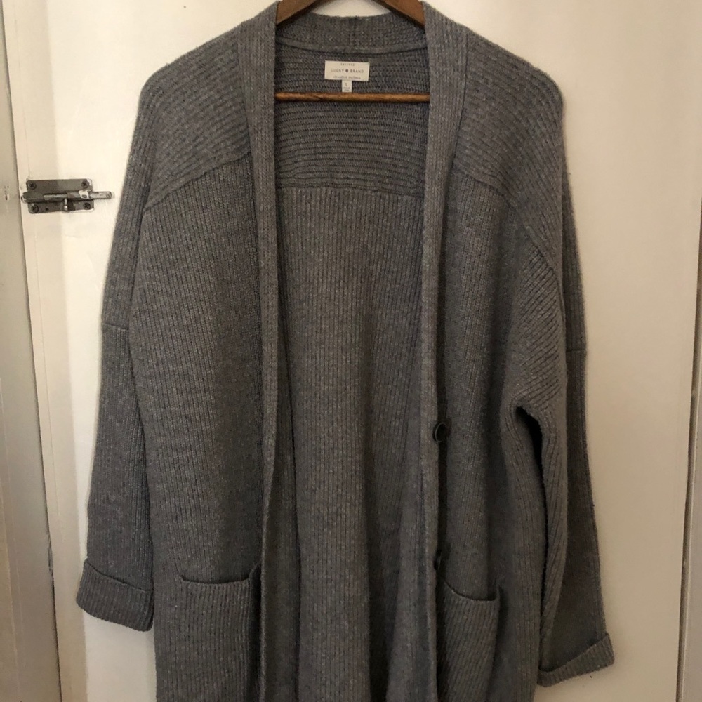 Lucky Brand Grey Cardigan